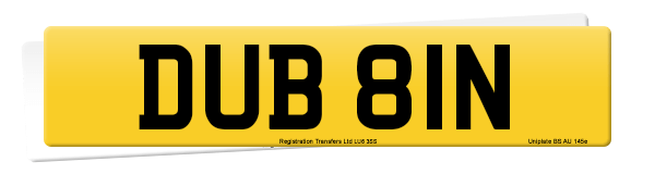 Registration number DUB 81N